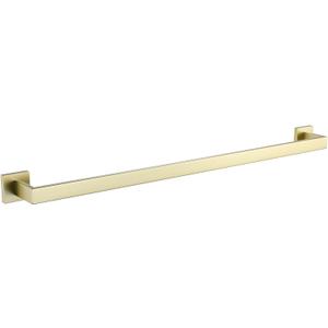 LANC 32-Inche Long Towel Bars for Bathroom Wall Mounted Brushed Gold Bath Towel Racks Stainless Steel 80CM Towel Rails for Kitchen Square Gold Towel Holder Total-33.5 Towel Hanger, A8804BG-8P1
