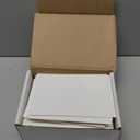 Hamilco Card Stock Blank Cards and Envelopes Flat 4" x 6" Linen White Cardstock Paper 100 Pack