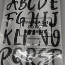 Outus 576 Pieces 8 Sheets Letters Stickers Self Adhesive Vinyl Letter Alphabet Number Stickers Mailbox Numbers Sticker, Decals for Classroom Decor, Sign, Door(Black, 3 Inch)