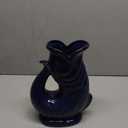 Gurgle Glug Jug The Bubble Jug Dark Cobalt Blue 50 fl oz 1.5L Litre Extra Large Pitcher - Fish Shaped Jug - Decorative Ceramic Glugging Cocktail, Water and Gin Vase and Gurgling Carafe Pot