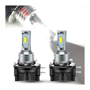 FRANXI H11B Bulbs, 60W Super Bright Fog Lights, 6000K Cool White, 1:1 Design with Cooling Fan, Plug and Play, Pack of 2