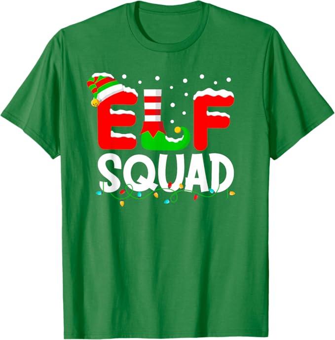 Elf Squad Christmas Matching Family Toddler Boy Girl Funny T-Shirt, Size M