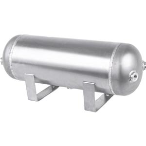 3 Gallon (12 Liter)5 Ports compressed air storage tank air ride receiver tank for Air Ride Suspension Car Train Truck Horn Silver