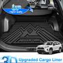 Rav4 Cargo Liner - Trunk Mat for Toyota RAV4 2019-2024 2025, All Weather Cargo Mat for rav4 Accessories, Heavy Duty (Fit for All Models)