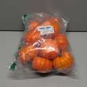 ShellKingdom Artificial Mini Pumpkin for Decoration, Fall Pumpkin for Home/Wedding Thanksgiving/Halloween/Party Decoration 12 PCS (Orange)