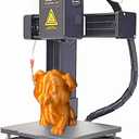 Small 3D Printer for Beginner, Frequency Division Multiplexing 3D Printer, High Accuracy Rapid Heating and Printing Compact 3D Printing Machine for Education (US Plug) (Black)