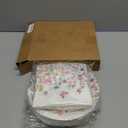 Qinyoung 100 Pcs Wildflower Party Supplies Paper Plates and Napkins Disposable Spring Floral Baby Shower Birthday Tableware Decorations for Spring Summer Picnic Wedding Tea Party, Serve 50 Guests