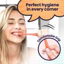 2 x SANGSI Embossed Bristle Toothbrush, Soft Toothbrushes for Adults - Sensitive Teeth and Gums Care - Perfect Travel Essentials  Bubble Bubble Romantic Pack of 4