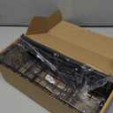 Cisily Extra Large Kitchen Sink Caddy Organzier with High Brush Holder, Sponge Holder for Sink, 304 Rustproof Stainless, Kitchen Countertop Soap Dispenser Organizer For Decor and Accessories (10.62, Matte Black)