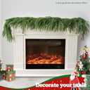 5FT Artificial Norfolk Pine Garland Realistic Green Faux Greenery Garland for Christmas Table, Fireplace, Mantle, Window, Stairs, Indoor, Outdoor Holiday Decor1PCS