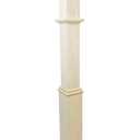 960 - Wood Box Newel - 48" Plain Style Stair Newel Post with Pedestal, Square Newel Post for Staircase, Elegant Sleeve Design, Durable & Customizable for Wood Stairs (Poplar)