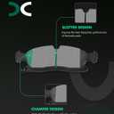 SCITOO Disc Brake Pads Sets Semi-Metal 8pcs Fit for 2011-2018 for Dodge for Durango,2011-2019 for Jeep Grand for Cherokee