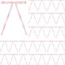 2 x 30 Pcs Satin Bows with Twist Tie 5 x 7 Inch Pretied Premade Ribbon Bows for Tree Wreath Garland Home Decor Indoor Outdoor Decorations (Light Pink)