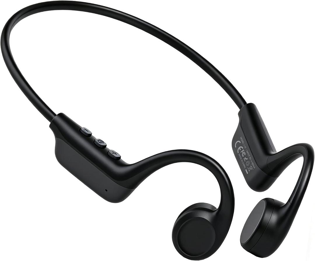2026 Bone Conduction Headphones, Bluetooth 6.0 Open Ear HeadphonesWireless Sports Earphones IPX5 Waterproof, 10H Long Battery Life Playtime for RunningCyclingGym (Gray-Black)