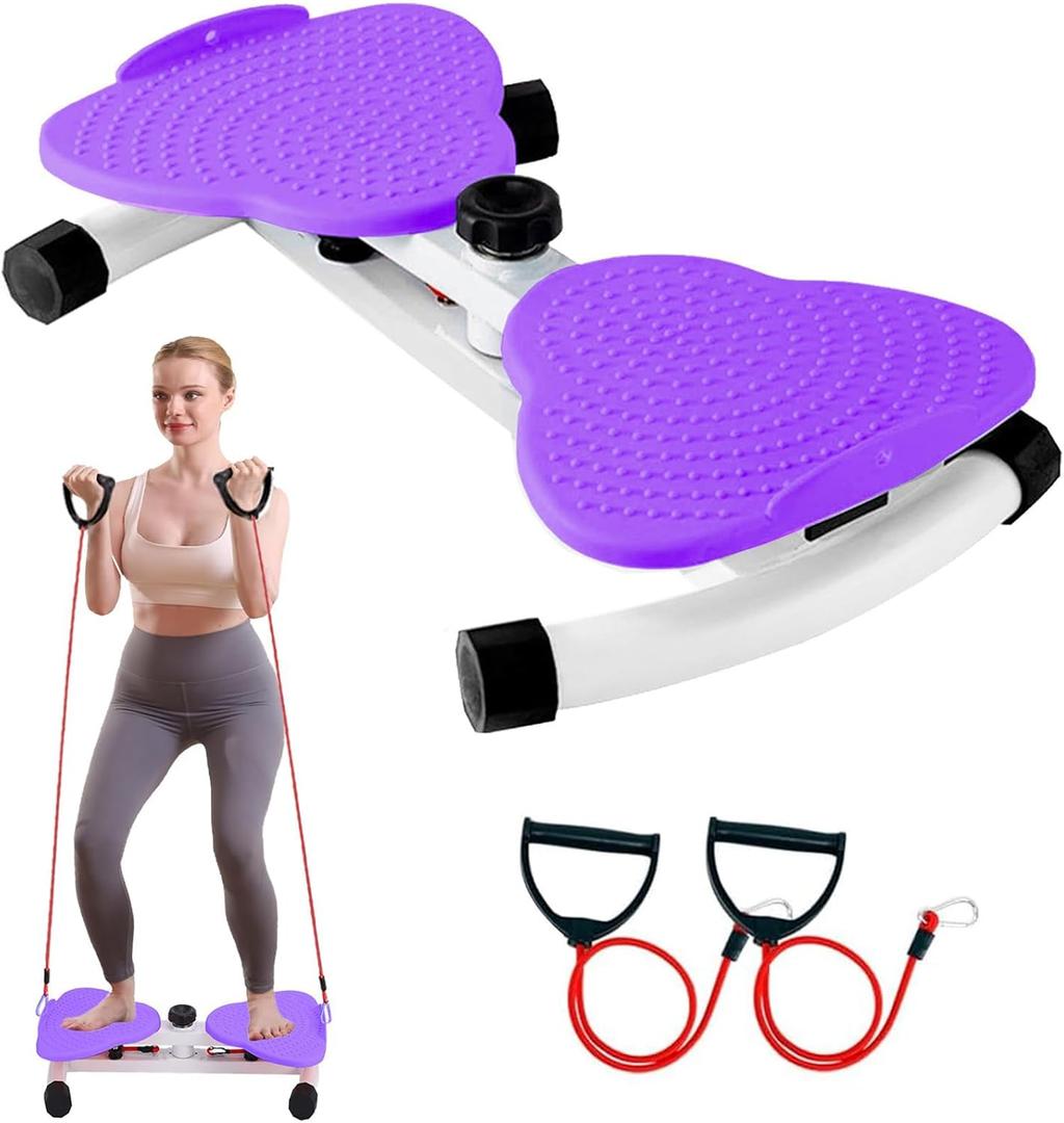 Twist Board for Exercise, Waist Twisting Machine, Adjustable Waist Twister Board Waist Sculptor Twist Exercise Machine, Ab Twister Board (Purple)
