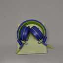 noot products Kids Headphones with Microphone K12 Stereo 5ft Long Cord with 85dB/94dB Volume Limit Wired On-Ear Headset for iPad/Amazon Kindle,Fire/Toddler/Boys/Girls/School(Blue/Lime)