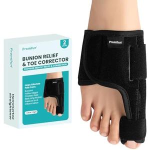 Amazon.com: Promifun Toe Splint for Broken Toes - Big Toe Splint for Women & Men - Support Brace for Day & Night Use - Bunion Corrector for Pain Relief - 1 Pair : Health & Household