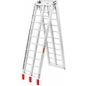 VEVOR 7.5ft Aluminum Ramps, 1500 lbs Folding Loading Ramps (1 pcs Set) for Pickup Trucks Bed, Trailers Ramp with Load Straps for Dirt Bike 89" L x 12" W
