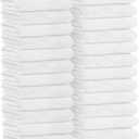 Avalon Towels Microfiber Salon Towel - White Hand Towels Bulk 24 Pack - Lint Free Fleece Microfiber Hand Towel, Soft & Ultra-Absorbent Ideal for Facial Spa & Gym Work Out 16"x26" (Not Bleach Proof)
