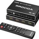 5 Port HDMI 2.1 Switch 8K 4K 120hz/HDCP2.3/MF Remote/iOS App/ARC, Auto Switch on off/eARC/Allm/Vrr/CEC/HDR10+/Dolby Vision. 5 in 1out 60hz Splitter Switcher selector hub Adapter for Multi Port