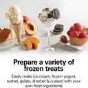 Hamilton Beach Electric Automatic Ice Cream Maker & Frozen Yogurt Machine, Makes Custard, Sorbet, Gelato and Sherbet, 4 Quart, White (68330N)