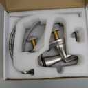 Charmingwater Touchless Bathroom Sink Faucet, Motion Automatic Sensor Faucet with Hole Cover Plate, Brushed Gold