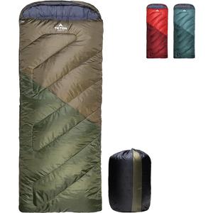 Teton Celsius Regular, -25F, 20F, 0F Degree Sleeping Bags, All Weather Bag for Adults and Kids, Camping Made Easy and Warm, Travel Sack Included (Green (left zip))