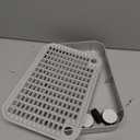 Litter Box Step, Litter Box Ramp/Catcher with Filter Function, Anti-Tracking & Easy to Clean,Non-Slip,Ideal for Small & Elderly Cats,Grey