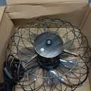 PAZALA 15" Rustic Outdoor Caged Ceiling Fan with Remote Light