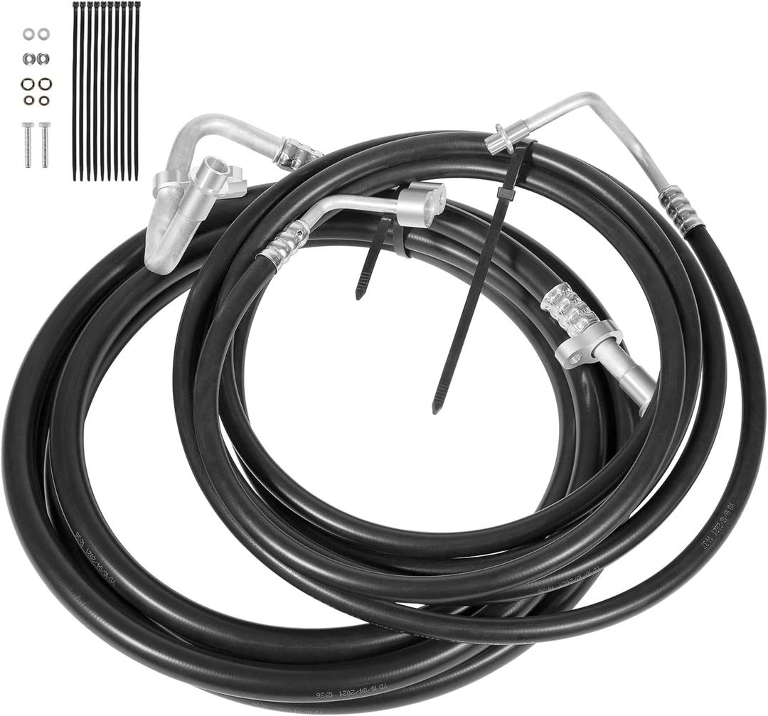 Upgrade SU33468 Rear AC Line Set Air Conditioning Hoses Replacement Lines fit for Chevy Suburban, for Cadillac Escalade ESV, for Yukon XL 2007-2014