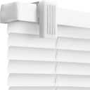 REGAL estate QuickInsta MagMount No Tools No Drill Cordless 1" Magnet Mini Blinds for Metal Steel Doors, 25" W x 42" H, White