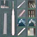 3 x Shower Head Cleaning Brushes, Anti Clogging Cleaner Brush Shower Nozzle Clog Tools Showr Head Nozzle Picks Small Showerhead Cleaner Brush for Small Holes Gaps Nozzles Crevices Jewelry Cleaning 20PCS