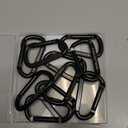 Heavy Duty Carabiner Clip, Steel Carabiners 1100lbs 3" D Shaped Spring Hook Small Clips for Hammocks, Hiking, Keychains, Outdoors and Gym, Dog Leash and Key Ring (Black)