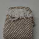 DII Woven Throw Collection 100% Cotton, Basketweave, 50x60, Brown