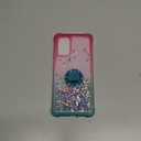 Case for Samsung Galaxy A32 4G,Gradient Quicksand Series Glitter Bling Flowing Liquid Floating TPU Bumper Cushion Reinforced Corners Women Phone Case for Galaxy A32 4G,Pink-Blue