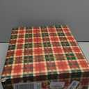 Santa Costume Adult.Christmas Costume 7pcs Suit With Green Monster Mask and Red Hat.Christmas Gift Box Packaging