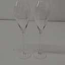 Greenline Glassware Champagne Flutes Glasses - 5.75 oz Wine and Mimosa Glassware Set - Stemmed Drinkware For Weddings Or Modern Bar - Set of 2