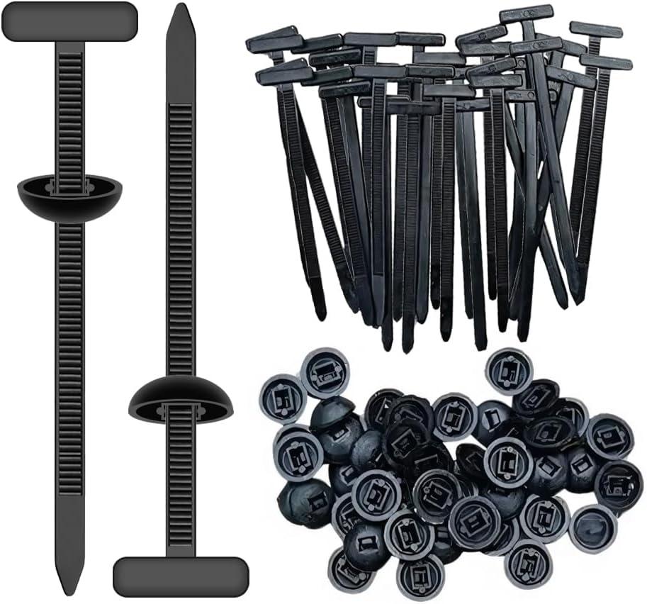 150 Pack Heavy Duty Self-Locking Nylon Zip Ties, Cable Tie Buckle, UV Resistant Zipper Clips, Universal Nylon Cable Tie Buckle for Car, Home, Office & Garden