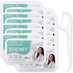 800 Count Floss Picks Dental Tooth Picks Floss Sticks Flossers Strong Toothpicks in Handy Travel Cases for Family Restaurant Bulk Adults Teeth Cleaning