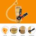 14pcs Propane Quick Connect Fittings,1/4" RV Propane Quick Connect Fittings Adapter with 3/8" Flare x 1/4" NPT Male Pipe Half-Union Fitting 1/4" Male NPT 1/4" Female NPT, 0.25 inches