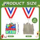 Quelay 20 Pieces Soccer Award Medal Bulk with Neck Ribbons for Adults 2.36 Inch Football Trophy Medal Trophies Gift Soccer Team Competitions Prizes Awards Party Favors Metal