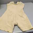 YIANNA Fajas Colombianas Moldeadoras Postpartum Shapewear for Women Tummy Control Butt Lifter Body Shaper with Zipper Crotch (Small, Beige)