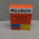 MEEDEN 24-Well Ceramic Watercolor Paint Palette with Cover, Porcelain Mixing Artist Palette 6 by 4-1/2 inch for Artist Watercolor Gouache Painting Coloring