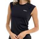 Women's Raglan Cap Cozy Honey Short Sleeve Rashguard 50+ Uv Protection Skin Guard (Large, Black)