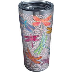 Dragonfly Mandala 20 oz Stainless Steel Tumbler with lid