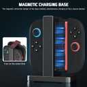 Controller Charger Dock Station for Nintendo Switch 2 Joycon, FANPL Charging Stand for 4 Switch 2 joycon Charging Indicator and Type C Charging Cable