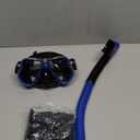 Greatever Dry Snorkel Set,Panoramic Wide View,Anti-Fog Scuba Diving Mask,Professional Snorkeling Gear (Adults, Black Blue)