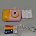 Kids Camera Instant Print for Girls Boys Age 3-12 Kids Toys, 12MP 1080P Kids Digital Cameras Christmas Birthday Gifts for 4-10 Year Old Girls, Toddler Camera