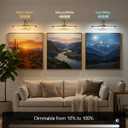 URSOLA 24” Picture Lights for Wall, 3CCT, Dimmable & Remote, Wireless Battery Operated Art Painting Light, Picture Frame Light for Gallery Home