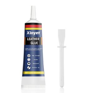 Leather Glue, Adhesive Clear Color, Permanent, Soft, Strong, Waterproof, Leather Glue for Bonding Between Leather and Leather, Leather and Substrates of Different Materials